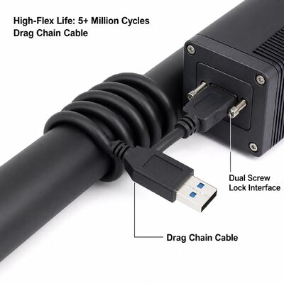 Industrial USB 3.0 Micro-B to Type-A High-Flex Vision Cable