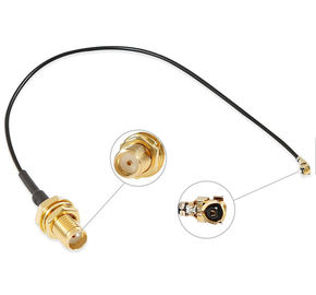 Male Two Hole Flange Mount Coaxial RF Connector SMA BMA Series