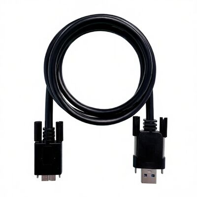 Kabel Visi High-Flex Micro-B ke Tipe-A USB 3.0 Berkualitas Industri dengan Kunci Sekrup Ganda