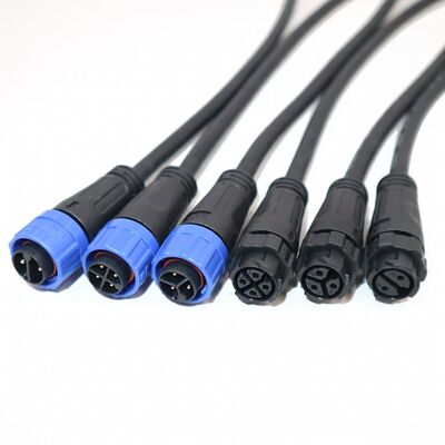 IP67 Waterproof Quick Lock Circular Connector 2 5 Pin 8 15 A untuk Sepeda Motor Listrik