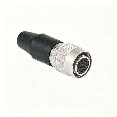 HR10A-10P-12S 12-Pin Female Circular Connector Push-Pull Plug untuk Kamera Industri & Peralatan Medis
