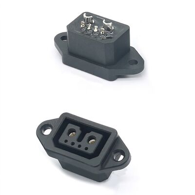 Konektor Pengisian LEV Tahan Air 40A 500V dengan Soket Sinyal 2+4 Pin | Tautan Ritian