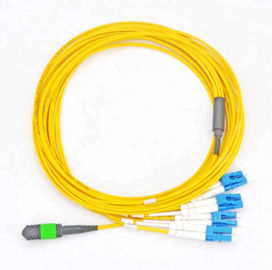 Kabel Patch Fiber Optik MPO, 8F APC (F) -LC / UPC SM 3M Fiber Optic Patch Cord