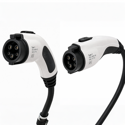 SAE J1772 Tipe 1 EV Steker Pengisi Daya Konektor AC 32A 240V