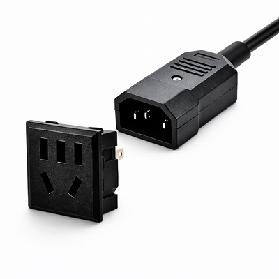 IEC 60320 AC Power Socket 10A 1500V Panel Mount untuk sistem UPS
