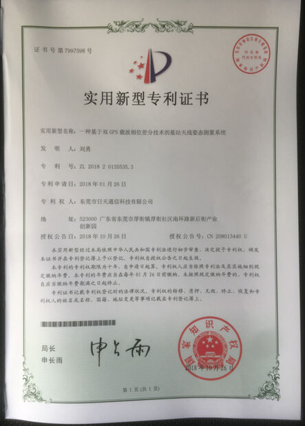 CINA Dongguan RitianLink Technology Co., Ltd. Sertifikasi